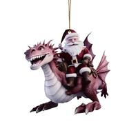 Christmas Tree Decoration 2D Double-Sided Acrylic Dinosaur Baby Tree Pendant Decoration Christmas Cartoon Flying Dragon Pendant