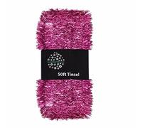 Christmas Tree Decoration 50ft x 3cm Tinsel Great Value - Pink