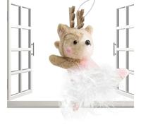 Christmas Tree Decoration Animals - Christmas Felt Animals Craft Set | Festive Craft Pendant Cute Decoration for Holiday Home Country House Home Garden