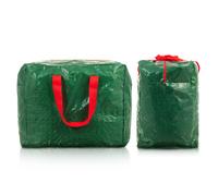 Christmas Tree Decoration Bauble Tinsel Wreath Zip Up Storage Bag Xmas