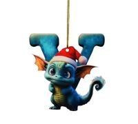 Christmas Tree Decoration, Funny 26 Letters Dragon Christmas Tree Decoration, Cute Christmas Hanger, Christmas Tree Pendant, Home Decoration for Christmas Tree Decoration
