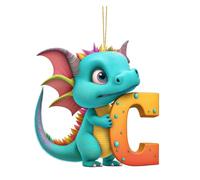 Christmas Tree Decoration Funny 26 Letters Dragon Christmas Tree Decoration Ornament Christmas Baubles Home Decoration for Christmas Tree Decoration