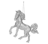 Christmas Tree Decoration Hanging Glitter Unicorn Ornament Silver