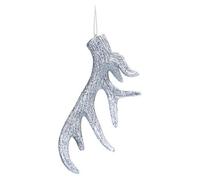 Christmas Tree Decoration Hanging Stag Antler Ornament 17X7X2. Silver