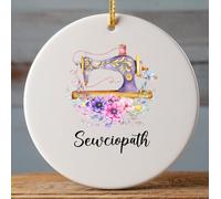 Christmas Tree Decoration Quilters Who Have Everything, Sewing Sewer Personalized Sewing Machine Mom Quilt Qu-Een Of The Machine Ceramic Hanging Ceramic Xmas Ornament Christmas Tree Decorations