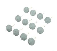 Christmas tree decoration set with 12 plush onion shaped ornaments, designed to bring a unique festive touch (Gray)