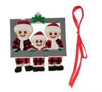 Christmas Tree Decoration with Custom Names Personalized Ornaments for Families of Various Sizes (Family of 3)