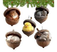 Christmas Tree Decorations, 2D Hanging Decoration, Christmas Tree Decorations Animals, Indoor and Outdoor Window Shelf Table Living Room Home Holiday Wall