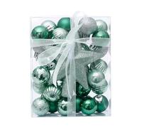 Christmas Tree Decorations,30pcs 3cm Christmas Ball Ornaments Set, Christmas Ornaments Balls Shatterproof Hanging Ornaments Kit (Mint Green)