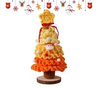 Christmas Tree Decorations - 7-Layer Hand Knitted Christmas Tree in Gradient Colors - Tabletop Mini Home Ornaments for Holiday Fireplace Corner Office Mothers Day Party Carnival Porch Indoor