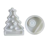 Christmas Tree Decorations and Resin Molds Beautiful Stands Creating Mold Flexible Christmas Tree Crafting Mold for Decors Holder