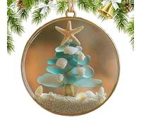 Christmas Tree Decorations - Beach Theme Acrylic Christmas Tree Decoration for Wall, Party, Living Room, Festive Season