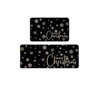 Christmas Tree Decorations Christmas Floor Mats Home Kitchen Thickened Encryption Long Strip Floor Mats Bathroom Two PC 15.75x23.62 in 15.75x47.24 in Family Decor