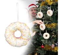 Christmas Tree Decorations Christmas Tree Ornaments Simulation Donuts Bread Cake Food Dessert Decoration Props Pendant for Indoor Decoration Holiday Decor