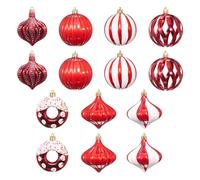 Christmas Tree Decorations Christmas Tree Unique Shaped Ornaments Set with Pumpkin Hollow Doughnuts Onions and Almonds Shapes for Winding Holiday Festive Xmas Party