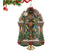 Christmas Tree Decorations | Christmas with Jesus Prayer Scene - 2D Acrylic Holiday Decorations for Women Men Family