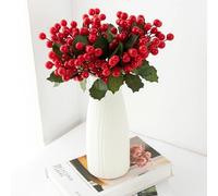 Christmas Tree Decorations Clearance 5PCS Simulation Of Small Red Fruit Berry Christmas Decoration Artificial Flower Home Table Decoration for Christmas Party Decorations Outdoor Indoor