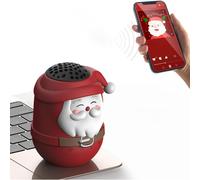 Christmas Tree Decorations Clearance Cute Santa Claus Bluetooth Speaker Portable Card Insert Mini Speaker Christmas Tree Ornaments Xmas Decorations Pa