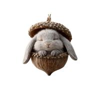 Christmas Tree Decorations Cute Snow Leopard Baby Christmas Pendant Hangs Car Christmas Decoration Hanging Novelty Acrylic Baubles Creative Crafts Ornament Xmas Decor (51-F, One Size)