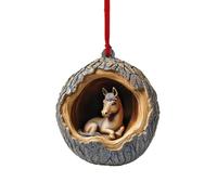 Christmas Tree Decorations Dachshunds Dog Christmas Tree Pendants Xmas Home Room Indoor Outdoor Decor Holiday Wedding Party Decoration Hanging Pendants Car Hanging Baubles Favours (42-E, One Size)