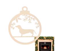 Christmas Tree Decorations for Dogs, Christmas Dog Pendant Hole | Christmas Tree Decorations Farm Animal Figurine