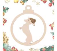 Christmas Tree Decorations for Dogs, Wooden Christmas Tree Ornaments - Handmade Dog Claws, Vintage Ornaments for Tree, Wedding and Wedding Decorations