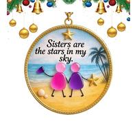 Christmas Tree Decorations, Hanging Friendship Ornaments, 2D Acrylic Pendant for Home, Outdoor, Holiday Decoration, Family Party, Living Room, Front Garden, Seasonal