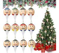 Christmas Tree Decorations, Home Decorations with 12 Faces - for Christmas Tree, for Holidays, Weddings, Parties, Garlands, Outdoors, School, Office, Door