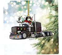 Christmas Tree Decorations Lovely Car Shape Hanging Xmas Decorations Xmas Gift Tree Ornament for Holiday Party Decorations 3.94x3.15inch..