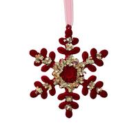 Christmas Tree Decorations, Red Flaky Holiday Decoration - Christmas Tree Topper Interior Decoration | For Front Garden and Garden and Patio Backyard Wall Door Entrance Area Where