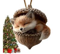Christmas Tree Decorations - Seasonal Decoration in Acrylic 2D - Festive Hanging Pendants for Office Door Wall Coat Garden Yard Living Room Bedroom Stairs Support