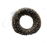 Christmas Tree Decorations Set Featuring Plush and Handmade Foam Ornaments in Black and Gold for Elegant and Cozy Holiday Ambiance (B)