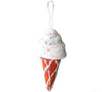 Christmas tree decorations set of foam ornaments including cookie man snowflake star shapes for festive hanging displays (D-Ice Cream)