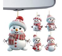 Christmas Tree Decorations | Snowman Ornament Decor 2D Acrylic,5 Pcs Double-Sided Figures for Parties - Indoor Home Winter Parties