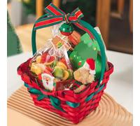 Christmas Tree Decorations: Sweethearts Basket - Gift & Candy Box, Snowflake Crisp Biscuits Pack, Suitable For Festivals