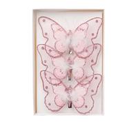 Christmas Tree Decorative Butterflies with Clip, Small Butterflies Christmas Ornaments Butterfly Shape Christmas Tree Pendant Butterfly Hair Clip Christmas Tree Decorations