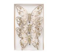 Christmas Tree Decorative Butterflies with Clip, Small Butterflies Christmas Ornaments Butterfly Shape Christmas Tree Pendant Butterfly Hair Clip Christmas Tree Decorations