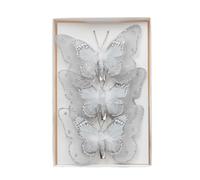 Christmas Tree Decorative Butterflies with Clip, Small Butterflies Christmas Ornaments Butterfly Shape Christmas Tree Pendant Butterfly Hair Clip Christmas Tree Decorations