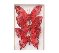 Christmas Tree Decorative Butterflies with Clip, Small Butterflies Christmas Ornaments Butterfly Shape Christmas Tree Pendant Butterfly Hair Clip Christmas Tree Decorations