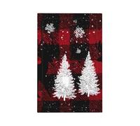Christmas Tree Deer Light Switch Cover Plate, Red Buffalo Plaid Decorative Wall Plate, Easy to Install, Outlet Cover for Home Office Kitchen Apartment