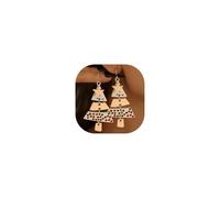 Christmas Tree Earrings for Women Dainty Metal Splicing Xmas Drop Dangle Earrings Merry Christmas Holiday Party Jewelry Gift, One Size, Metal, No Gemstone