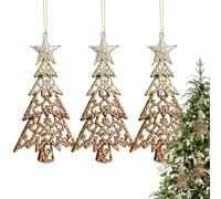 Christmas Tree Embellishments - 3 Pieces Creative Pendants | Christmas Star Farm Decor,For Holiday Decoration For Home And Family The Table And Living Room During Celebrations