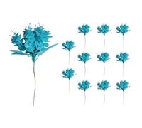 Christmas Tree Eucalyptus Maple Leaf Stems, Picks 17cm Silver 12Pcs