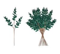 Christmas Tree Eucalyptus Stems, Artificial Picks 55cm Dark Green 18Pcs