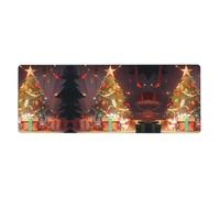 Christmas Tree Extra Large Keyboard Mouse Pad for Computer, Console, Office, Game, Study Room 12x31.5 Inch Desk Pad,