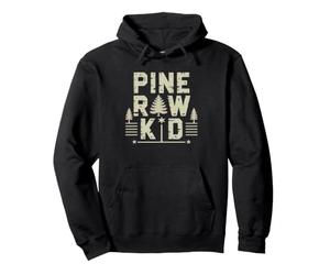 Christmas Tree Farm Kid Raised Among Pine Rows Row Childhood Pullover Hoodie