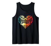 Christmas Tree Farmer Heart Rainbow Forest Tank Top