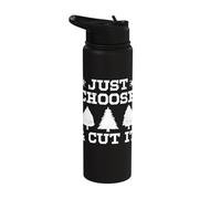 Christmas Tree Farmer Just Choose Cut It Classic Trees Stainless Steel Insulated Water Bottle