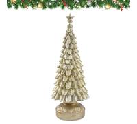Christmas Tree Figure Decoration, Table Decoration as a Centre and Landscape Decoration - Artificial Resin Tree, for Indoor Outdoor Desk Table Office Dorm Garden Yard