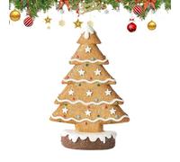 Christmas Tree Figurine | Resin Party Supplies | Table Decoration Christmas Tree Small Figures - Holiday Indoor Desk Mantle Home Office Farmhouse Living Room Sc